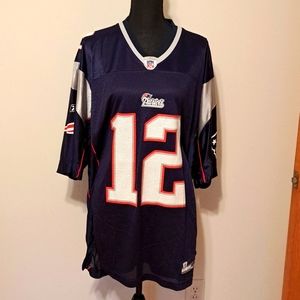 Tom Brady/Patriots #12 Reebok Jersey Size XL